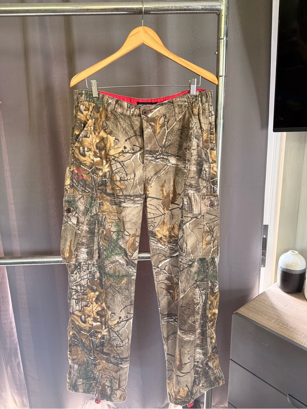 Realtree Men's Camo Cargo Pants - Brown/Green
